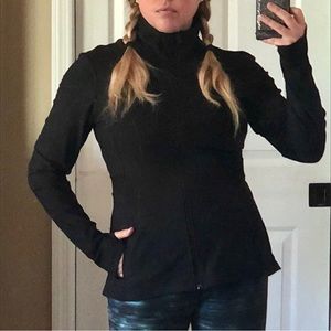 Apana Peplum Activewear Black Jacket
